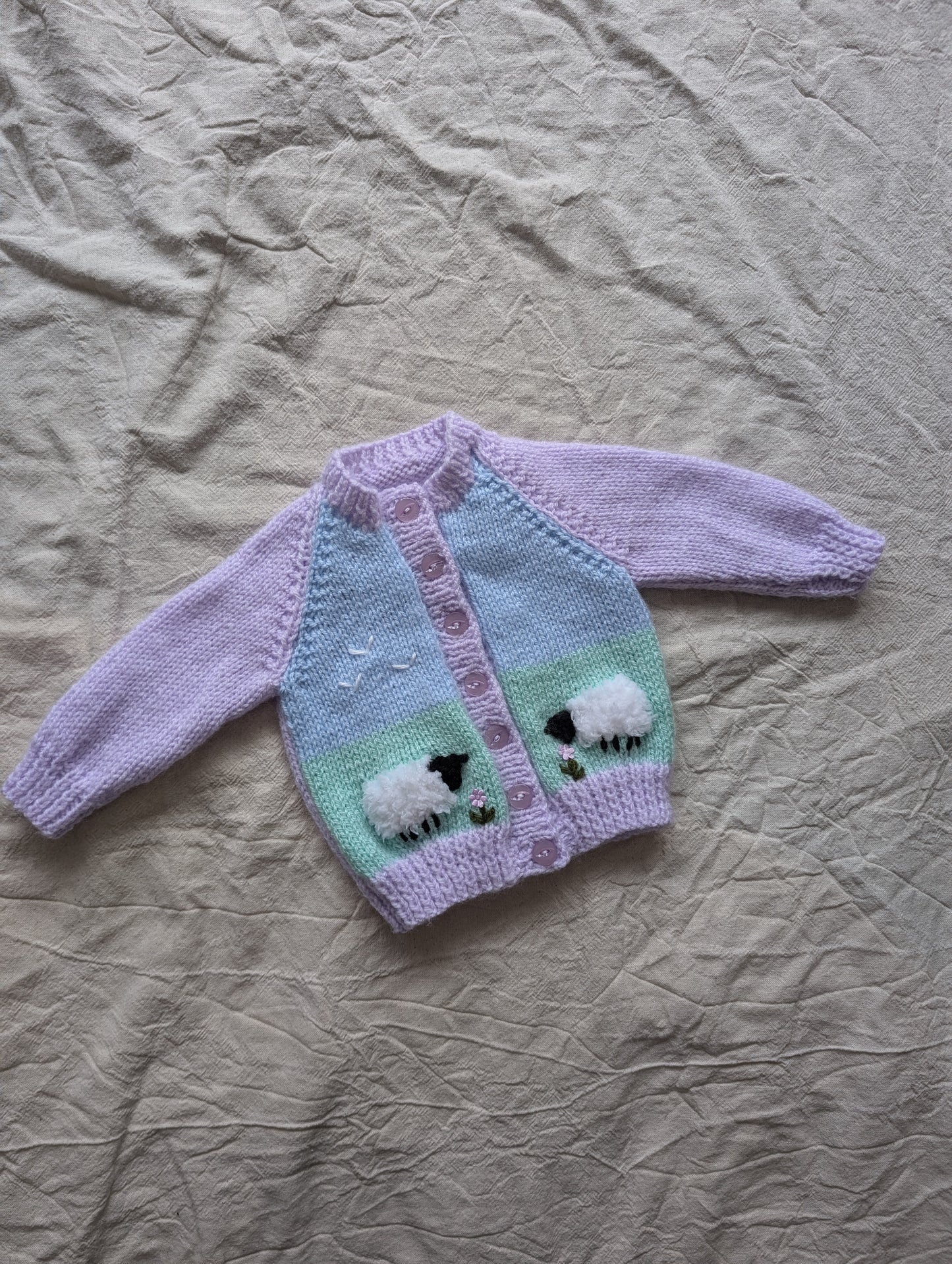 Sheep Cardigan (0-3 months)