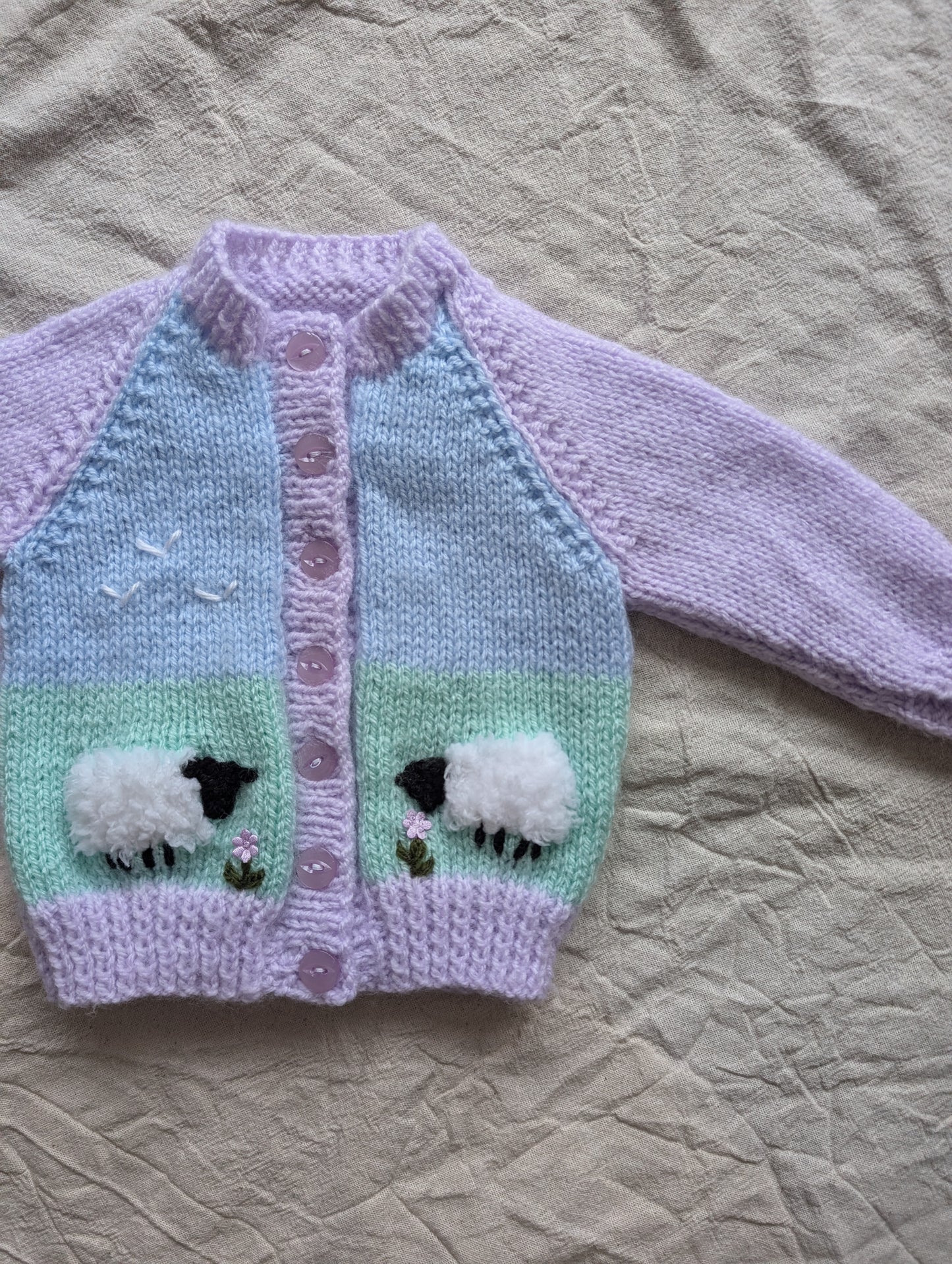 Sheep Cardigan (0-3 months)