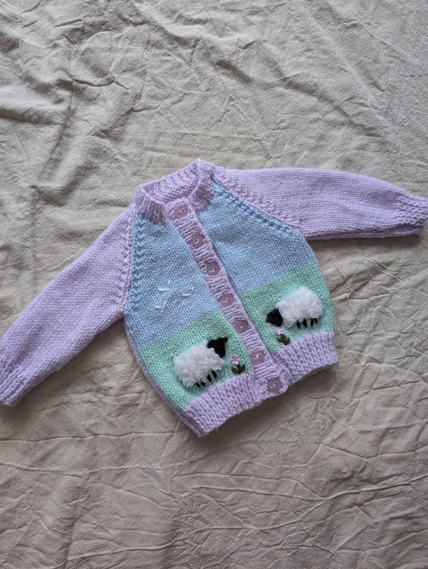 Sheep Cardigan (0-3 months)