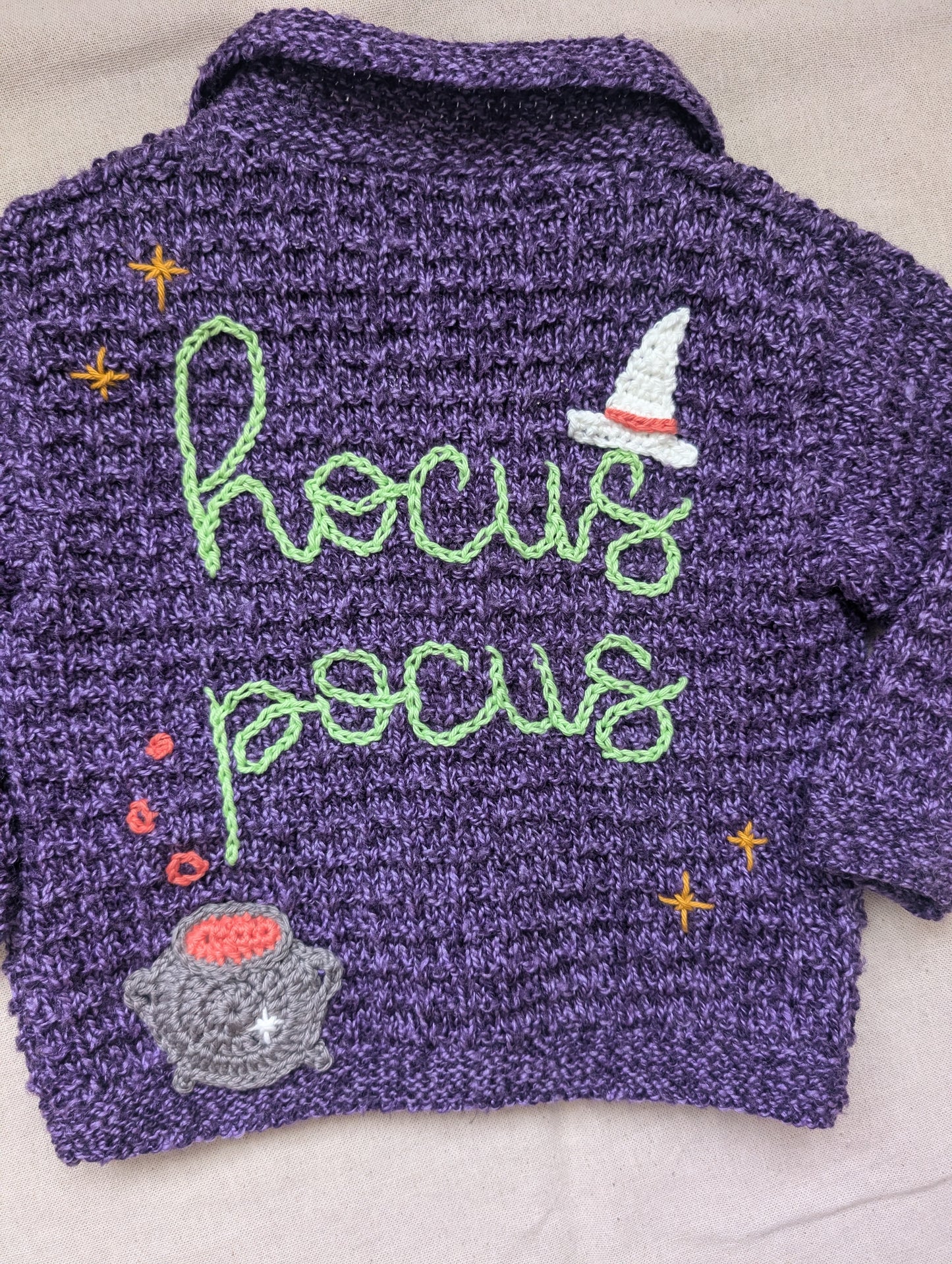 Hocus Pocus Cardigan (12-18 months)