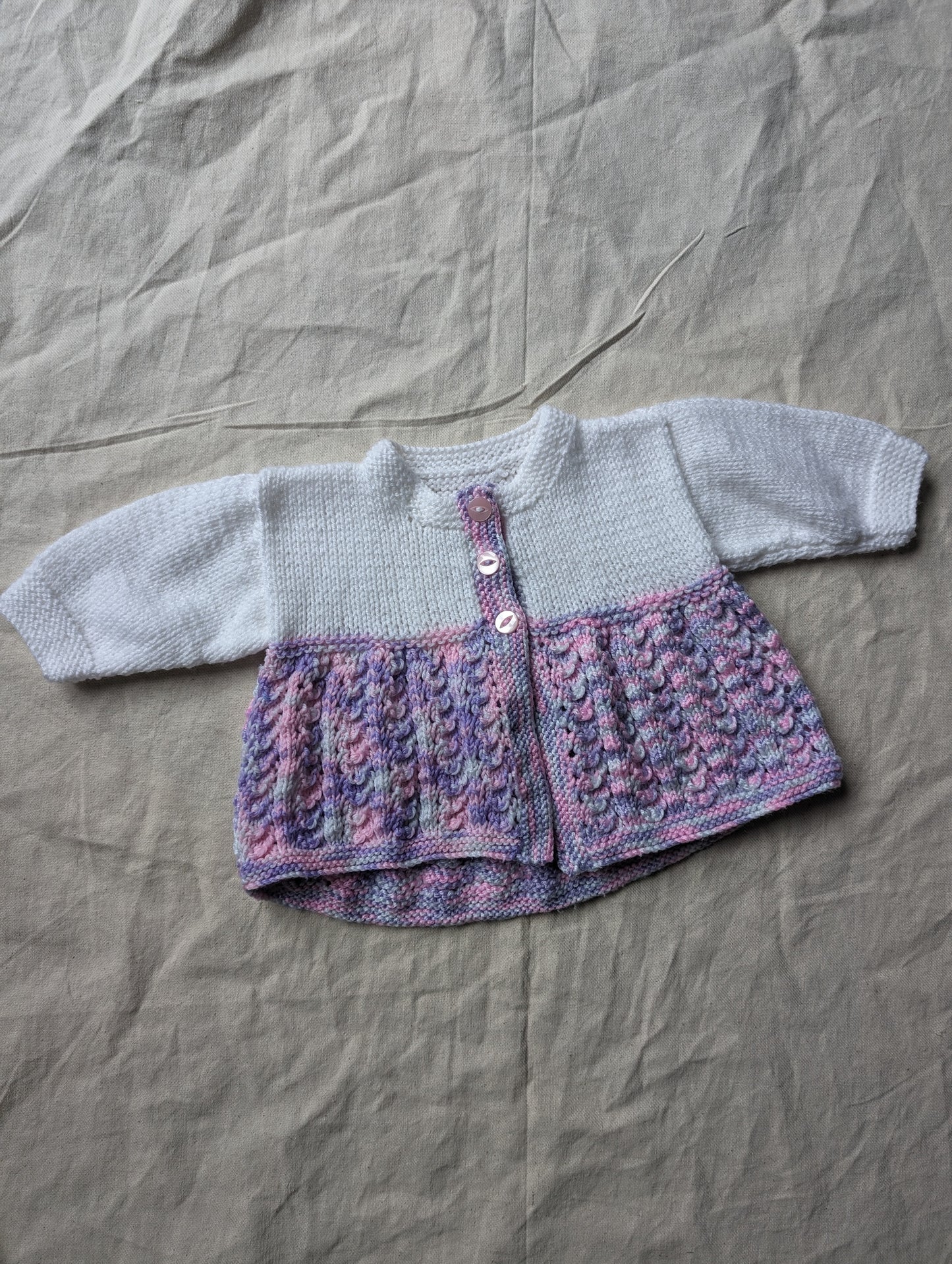 Hand Knit Cardigan 3-6 months