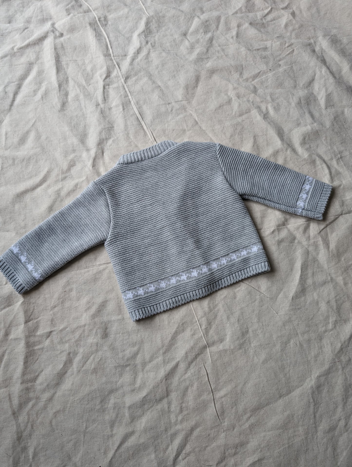 Angel Kids Grey Cardigan 0-3 months