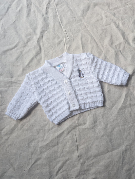 White Bee Bo Cardigan 0-3 months