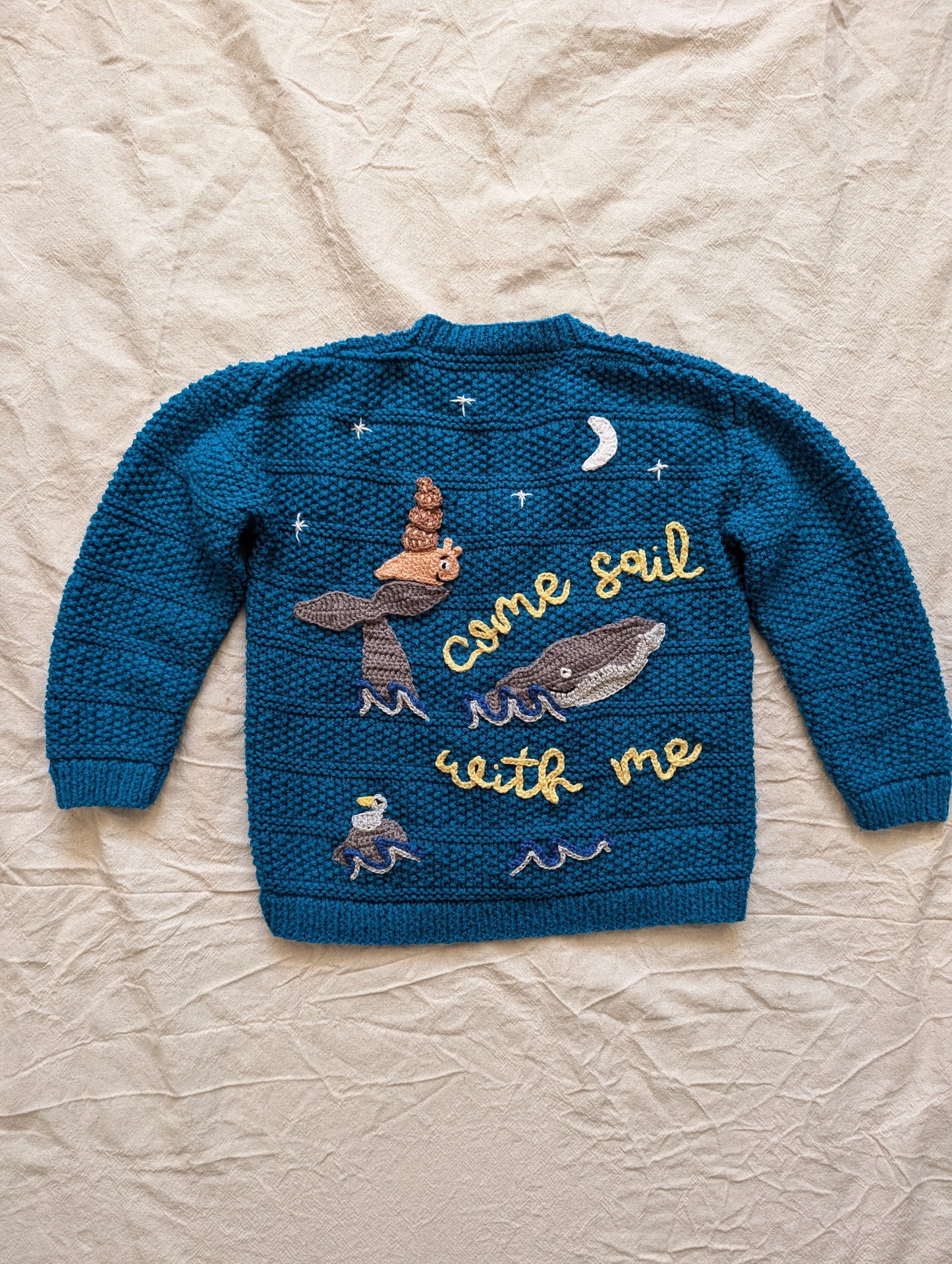 The snail and the whale cardigan (2-3 years)