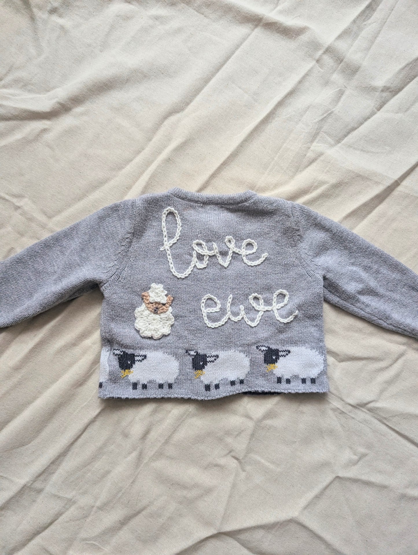 Love Ewe Cardigan (0-3 months)