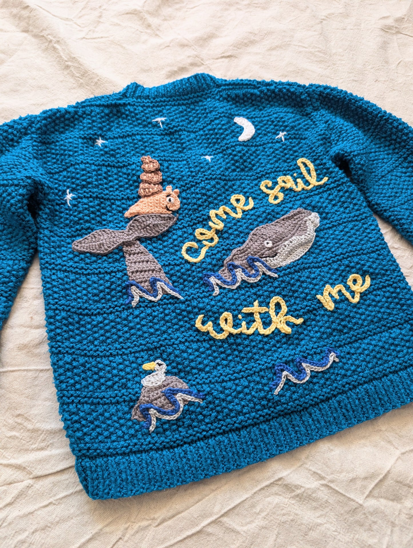 The snail and the whale cardigan (2-3 years)