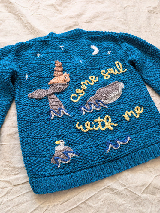 The snail and the whale cardigan (2-3 years)