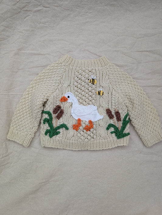 Little Goose Cardigan (0-3 months)