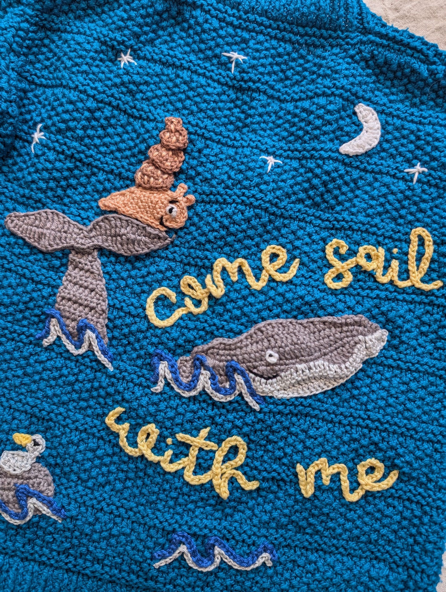 The snail and the whale cardigan (2-3 years)