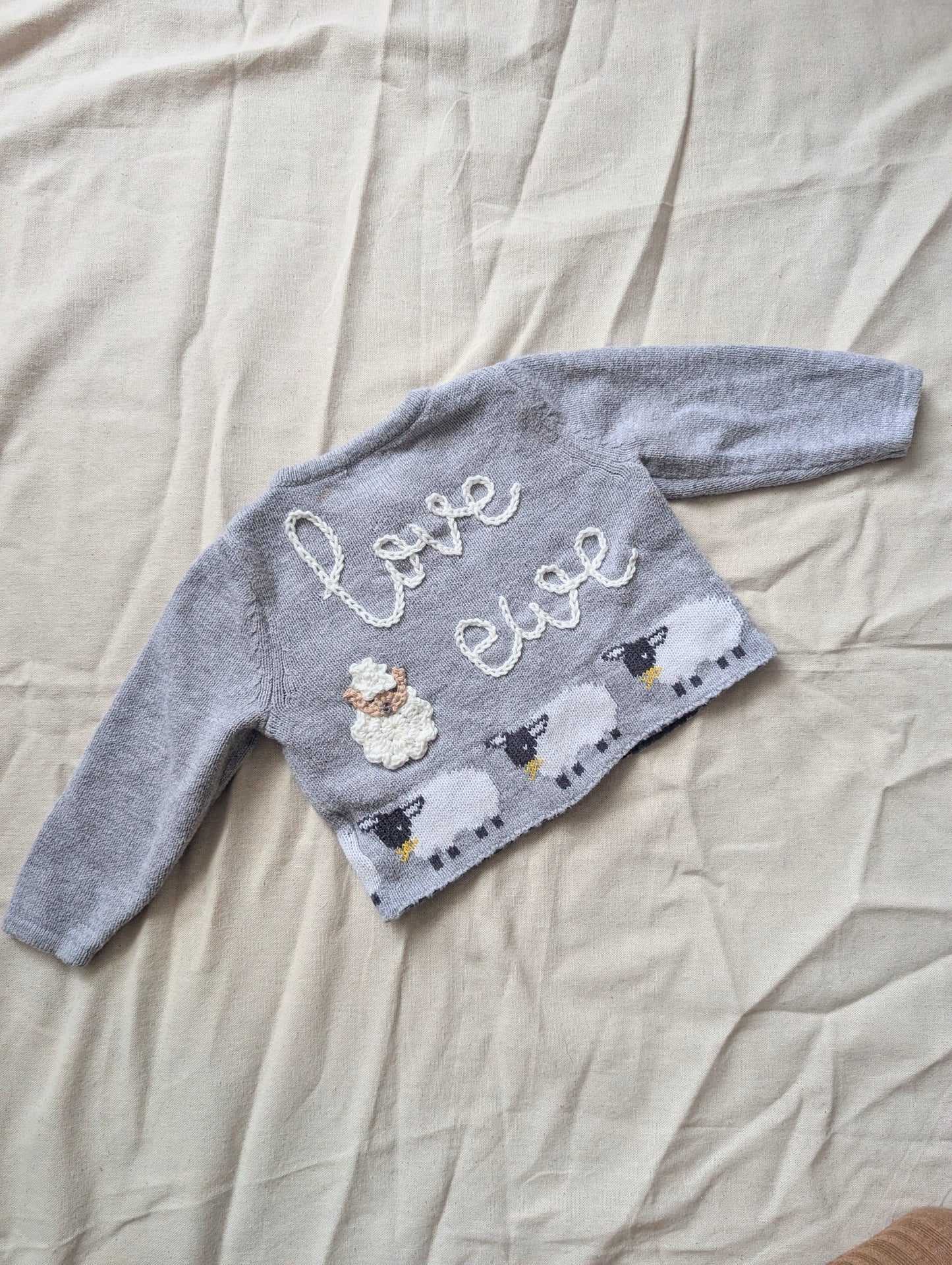 Love Ewe Cardigan (0-3 months)