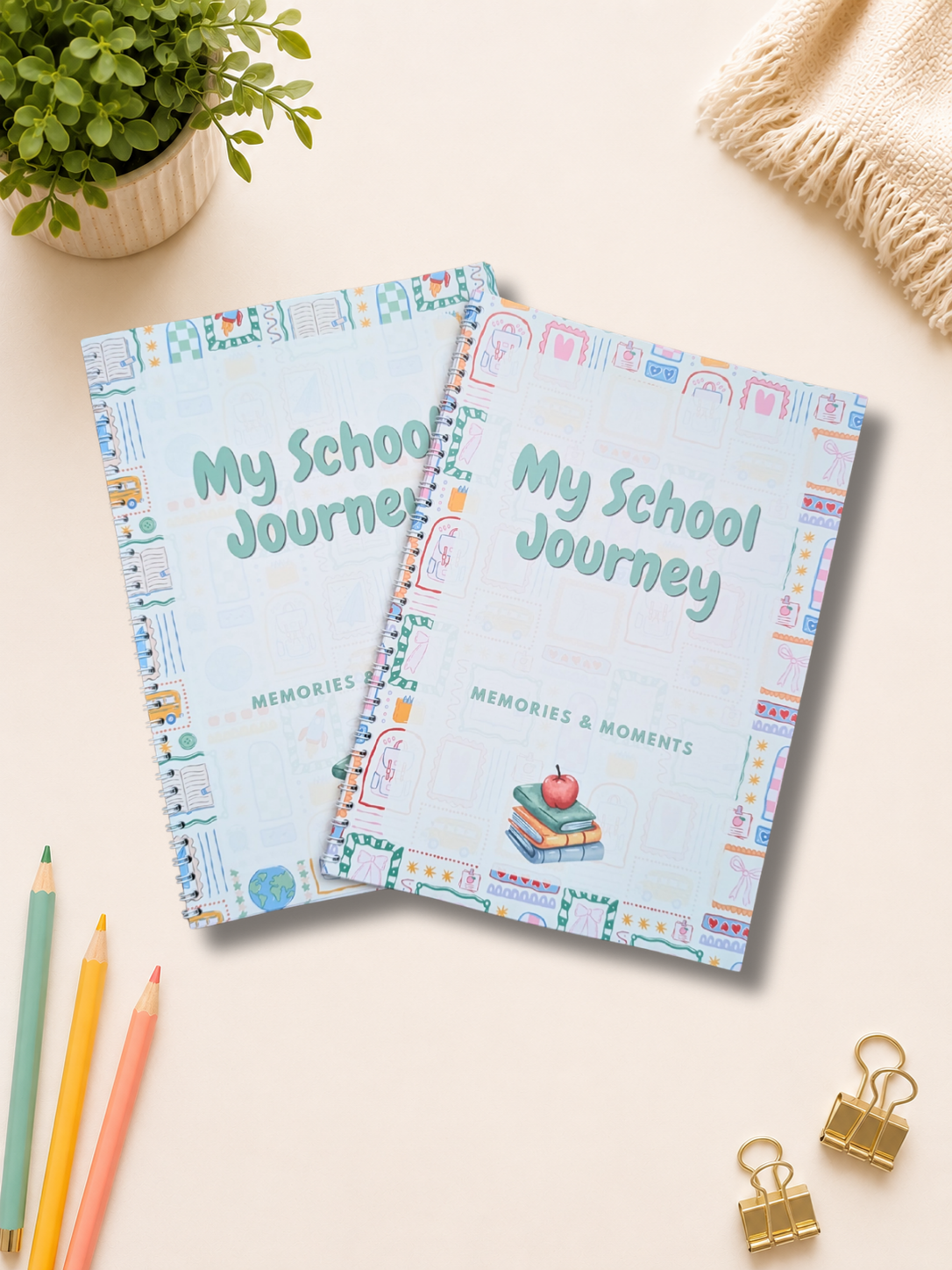 My School Journey Journal | Reception to Year 6 Memory Book | England & Wales School Keepsake | Personalised School Journal | Physical Copy