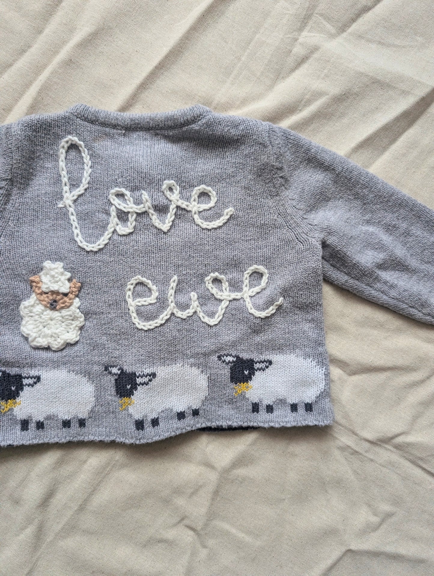 Love Ewe Cardigan (0-3 months)