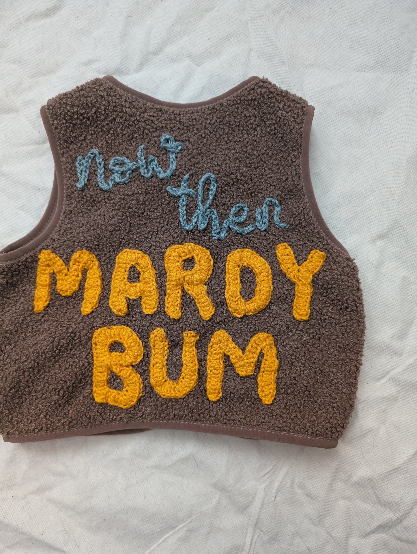 Now then... Mardy Bum Gilet 1-2 years